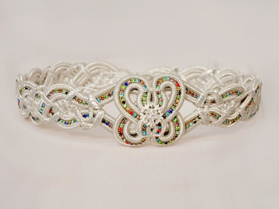 Colorful Silver Moroccan Caftan Belt Etsy