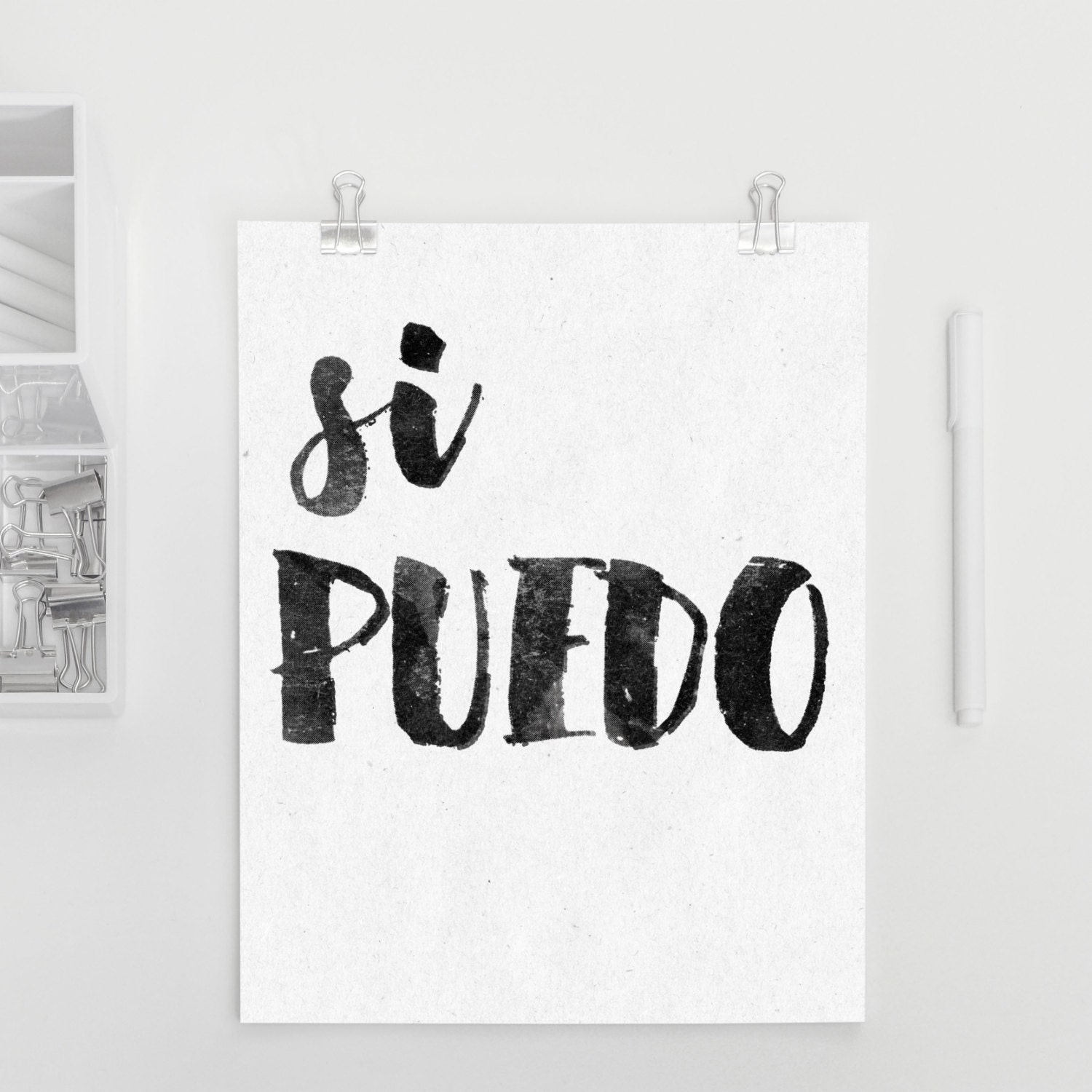 Si Puedo I CAN In Spanish Empowerment Quote Poster Art Etsy Si puedo i can in spanish empowerment quote poster art etsy