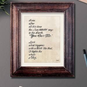 Hafiz Quote - digital wall art, quote printable, art, typography, typographic print, wall decor, poster, digital file