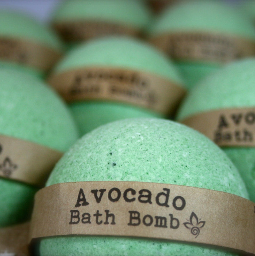Avocado Bath Bomb Aromatherapy Bath Bomb 1 All Natural Bath Etsy