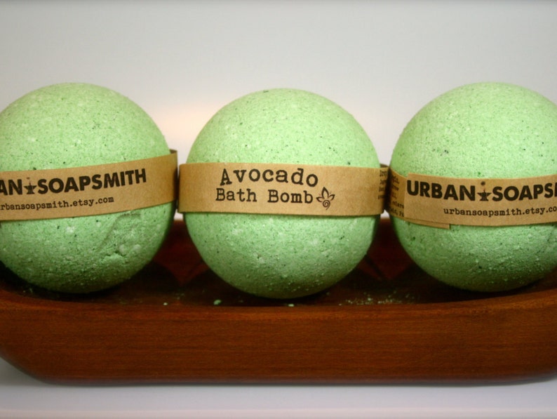 Avocado Bath Bomb Aromatherapy Bath Bomb 1 All Natural Bath Etsy