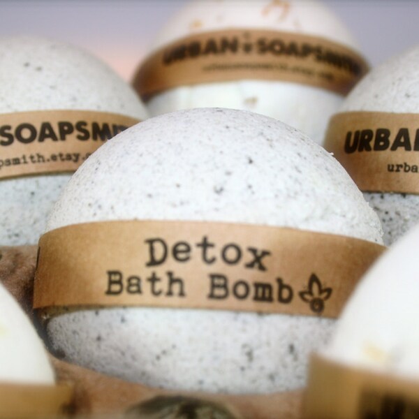 Detox Bath Bomb, Aromatherapy Bath Bomb, Dead Sea Mud, All Natural Bath Bomb Fizzy