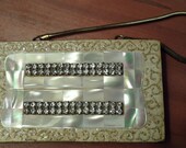 rhinestone mother of pearl compact carryall compact mop evening bag clutch cigarette case