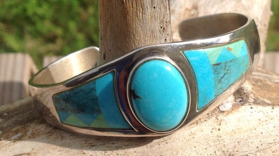 925 silver turquoise bracelet and ring set - image 5