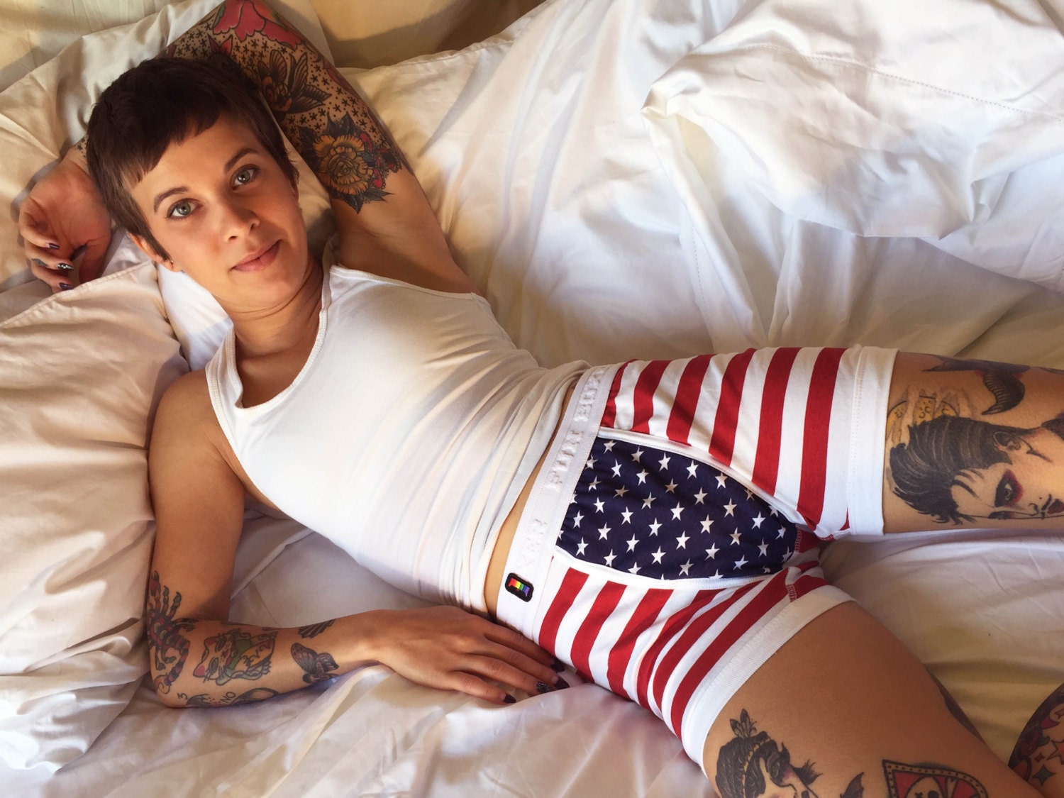 OUT Is In USA UniSex Boxers American Flag BoxersStars N