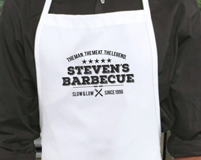 Custom apron, personalized apron, womens apron, mens apron, apron men, chef apron, gift for dad, gift for him, mens gift, personalized gift