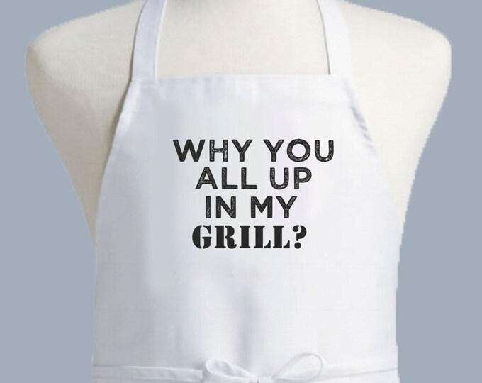 Funny Gift, Grilling Apron,  Funny Apron, Custom Apron, Mens apron, BBQ Gift