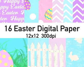 Easter Themed Digital Paper Download