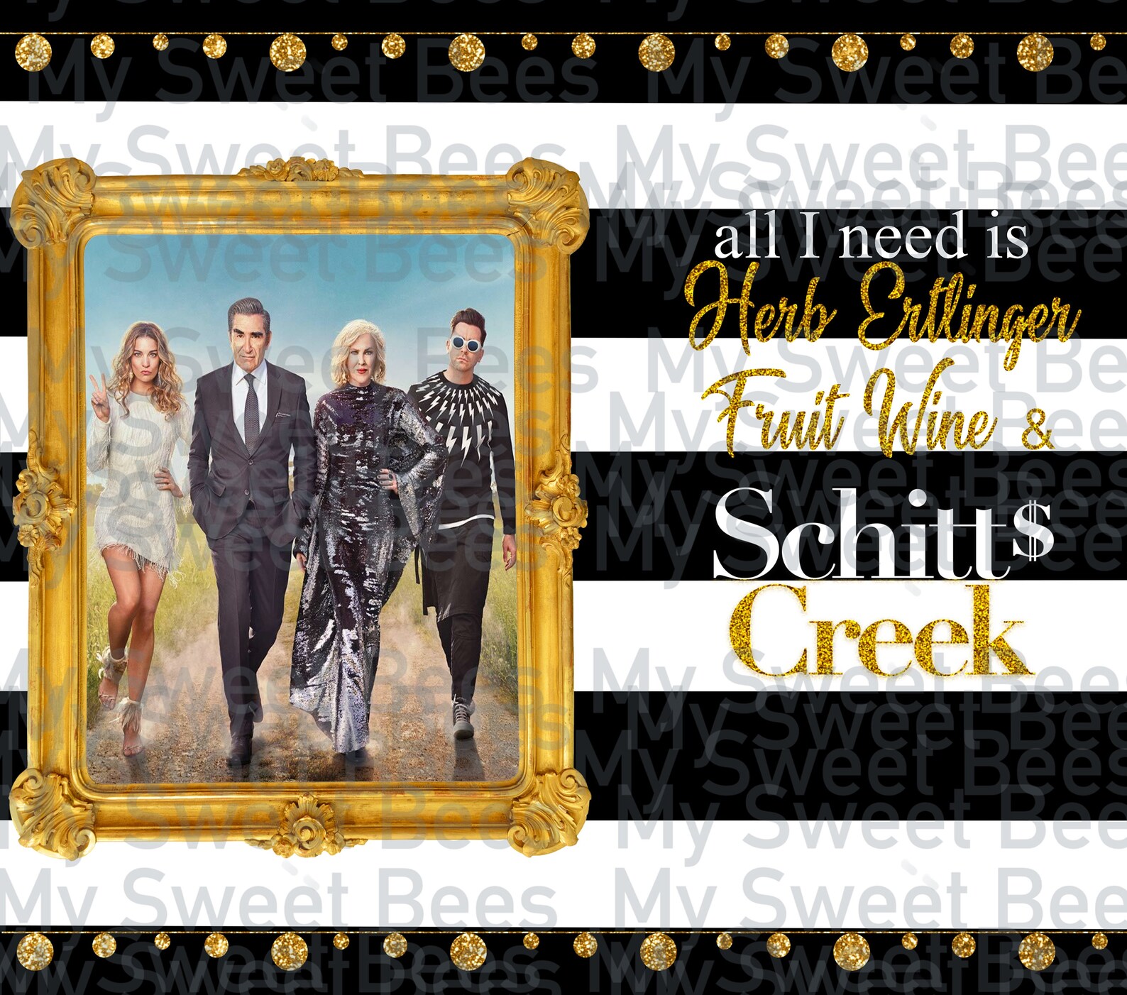 Schitts Creek Herb Ertlinger Fruit Wine Rose Family portrait Etsy