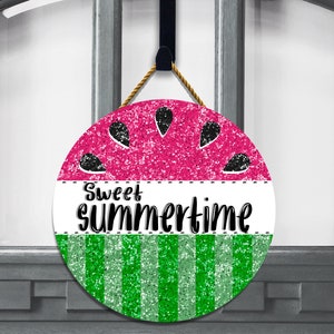 Glitter Watermelon Sweet Summertime 12 inch Hale Bound Sublimation Blank PNG File Digital Download Design