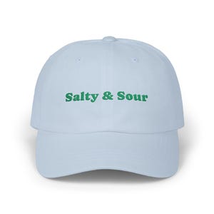 Salty Sour Classic Dad Cap for Chefs Foodies, Embroidered, Cooking Hat, Chef Gift, Kitchen Headwear, Culinary Baseball Cap