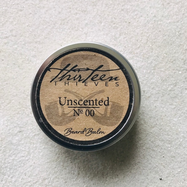 Unscented Beard Balm - Organic, Handmade, Fast-Drying