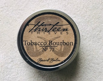 Tobacco Bourbon Beard Balm Homemade Boutique Quality Luxury