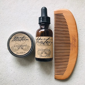 Beard Grooming Kit Birthday Gift for Men, Viking Beard Kit with Beard Comb and Beard Wax, Boyfriend Husband Mens Gift Set