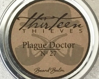 Plague Doctor Beard Balm - Organic and Handmade Beard Care Product by Thirteen Thieves