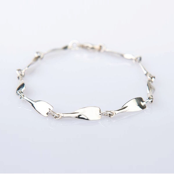 Oar Bracelet, Rowing Bracelet, Rowing Gift, Gift for Rowers, Rowing Crew, Oar Jewelry Bracelet 925 silver
