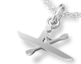 Kayak Athlete-Inspired Pendant | Kayaking Necklace | Shop for Kayak Jewelry | Gifts for Paddlers