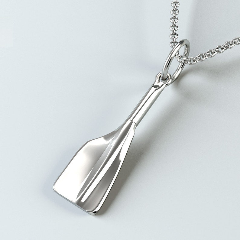 Rowing Inspired Necklace / Crew Jewelry Oarshaped Etsy