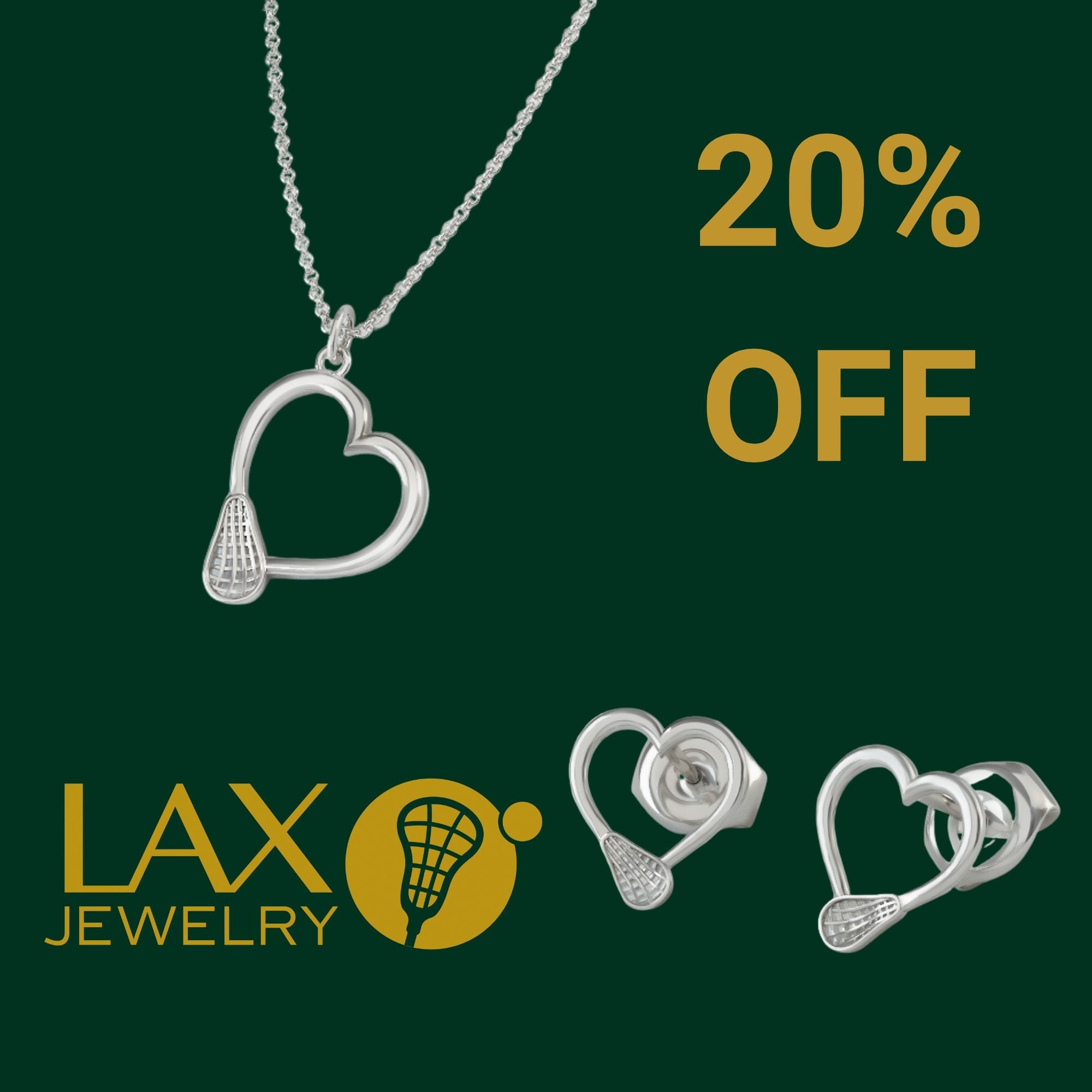 Earrings SAVE 20/%FREE SHIPPING Lacrosse Heart Pendant Lacrosse Gift For Girlfriend Lacrosse Team Gift