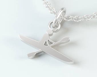 Kayak Athlete-Inspired Pendant - Necklace ideal Kayak Gift | Shop for Kayak Jewelry and Choose Your Paddling Present