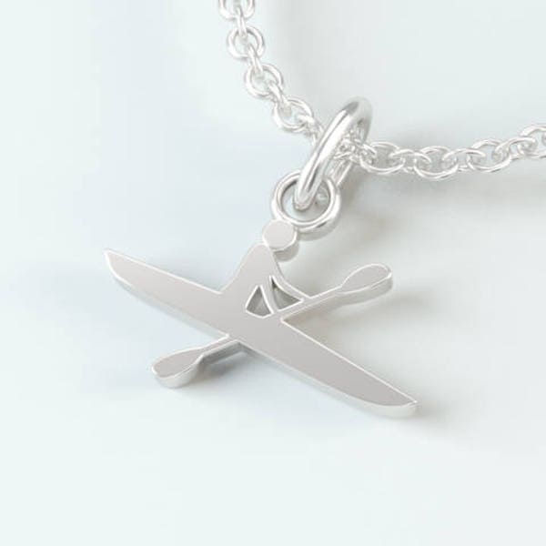 Kayak Athlete-Inspired Pendant - Necklace ideal Kayak Gift | Shop for Kayak Jewelry and Choose Your Paddling Present