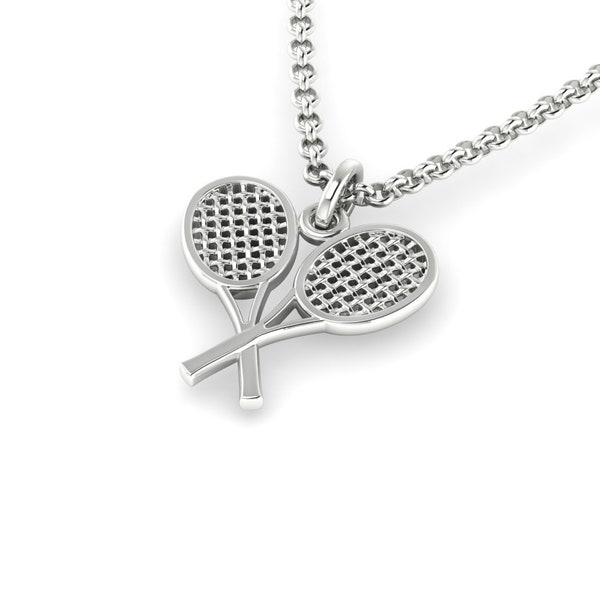 Crystal Bow Pendant Tennis Necklace main image 1
