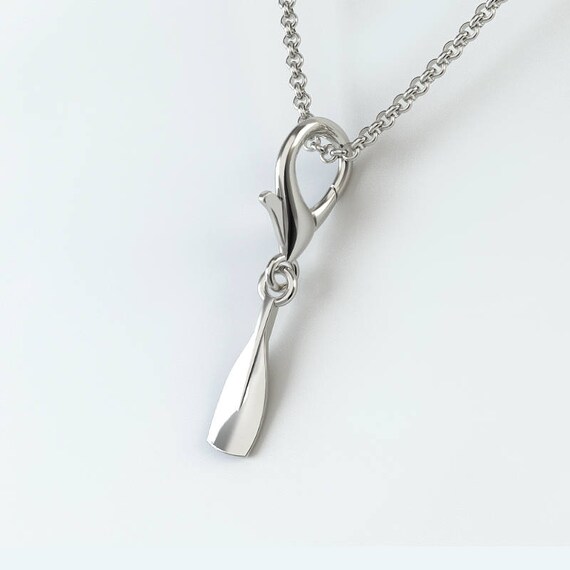 Sterling Silver Oar Blade Charm Bracelet