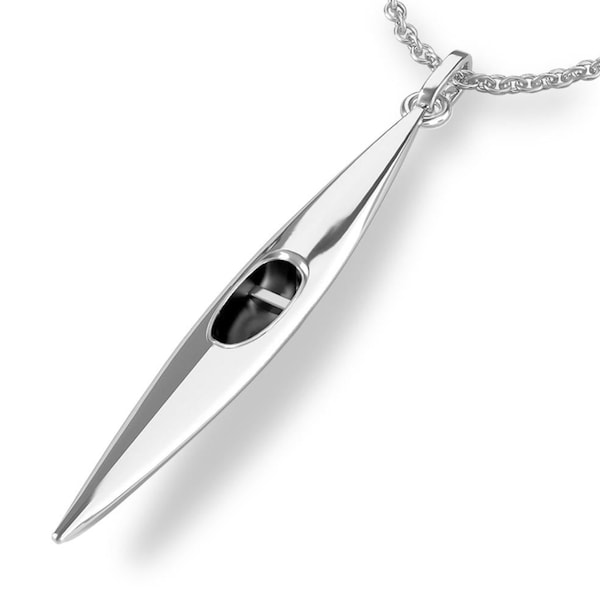 Kayak Boat Pendant / Necklace - Kayak Jewelry with a Kayak Boat | Perfect gifts for Kayaker and paddlers - Shop Kayak Jewelry