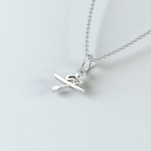 Rower Charm, Sterling Silver Rowing Charm, Rowing Jewelry, Gift for Rowers/ Charm Rowing Athlete