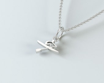 Rower Charm, Sterling Silver Rowing Charm, Rowing Jewelry, Gift for Rowers/ Charm Rowing Athlete