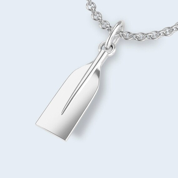 925 Sterling Silver Rowing Oar Pendant – Crew Boat Racing Jewelry