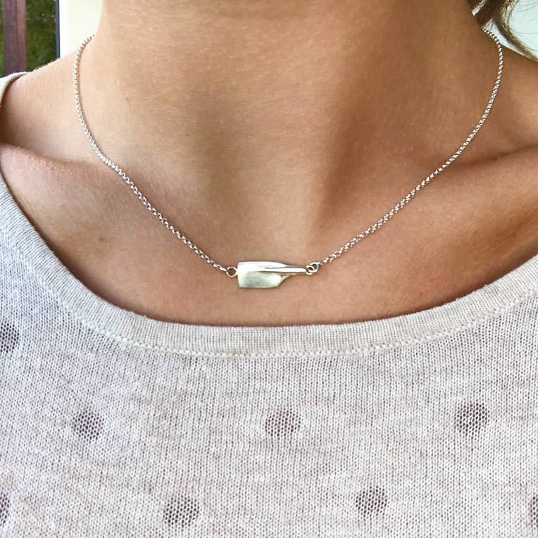 Rowing Chain Necklace / Oar Necklace / Oar Jewelry / Crew Etsy