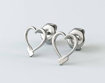 Rowing Heart Earrings, Rowing Earrings, Oar Earrings, Rowing Jewelry, Gift for Rower, Crew Gift, Rowing Women, 925 Sterling Silver