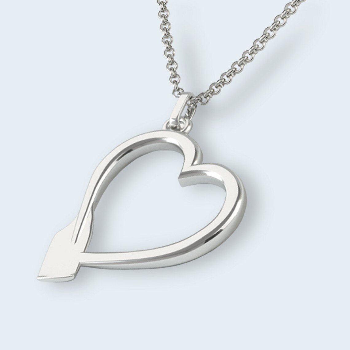 Rowing Pendant Oar Heart Shaped Jewelry Ideal for St Etsy