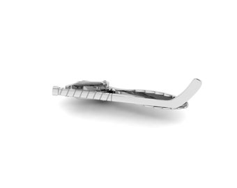 Hockeyschläger Krawatte Tack in Premium Sterling Silber / Hockey Schmuck für Männer / Hockey Geschenk