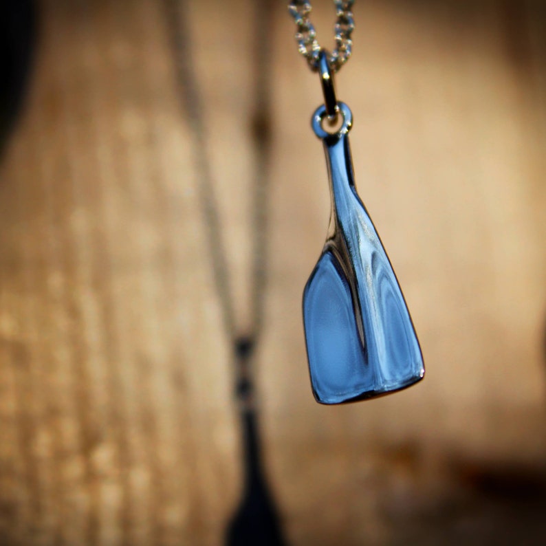 Rowing Inspired Necklace / Crew Jewelry Oarshaped Etsy