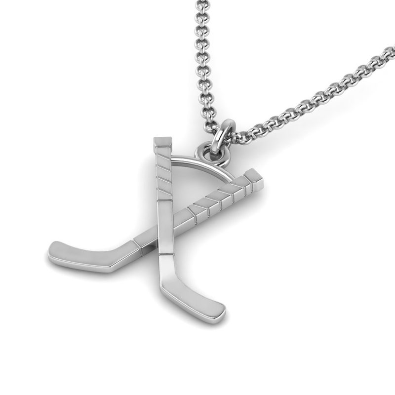 Pendentif Argent Patinee Hockey Sur Glace 606269 main image 1