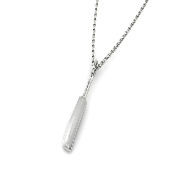 Cricket Bat Pendant- Cricket Jewelry- Cricket Gifts for Women - 925 Silver- Free USA Shipping