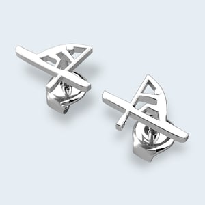 Dragon Boat and Canoe Stud Earrings with Canoe Athlete- Canoe and Dragon Boat Jewelry Ideal Gifts for any Paddler