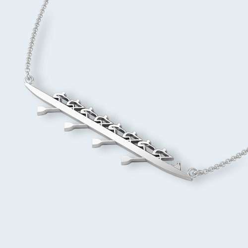 Rowing Eight Necklace With Coxswain Ideal Gift for Rowing Etsy