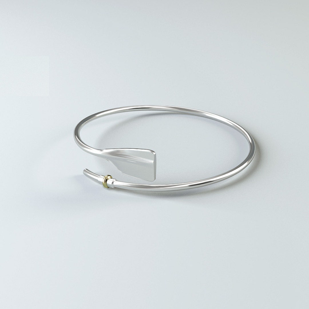 Rowing Jewelry Bracelet Rowing in 925 Sterling Silver / Rowing Gift /rowing Team Gift FREE