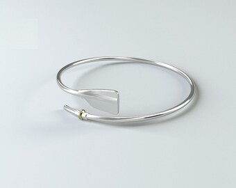 Rowing Jewelry Bracelet Rowing in 925 Sterling Silver / Rowing Gift /Rowing Team Gift |FREE SHIPPING| Engraving Available 6 characters