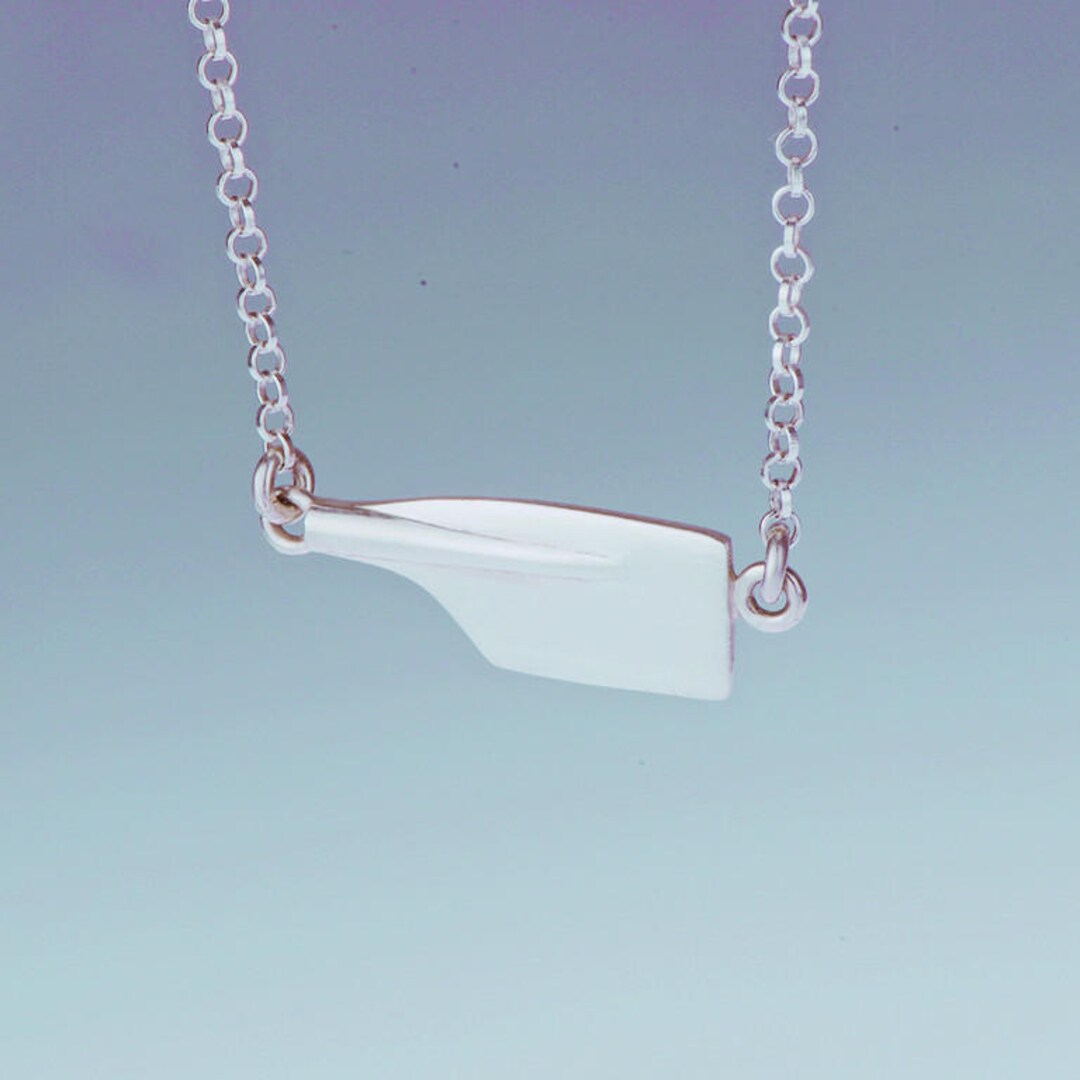Rowing Chain Necklace / Oar Necklace / Oar Jewelry / Rowing Jewelry / Rowing Gifts Etsy