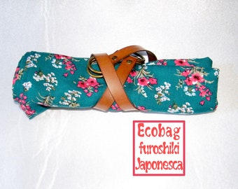 Furoshiki ecobag in stamped light cotton, with strap to combine. Different motifs available.