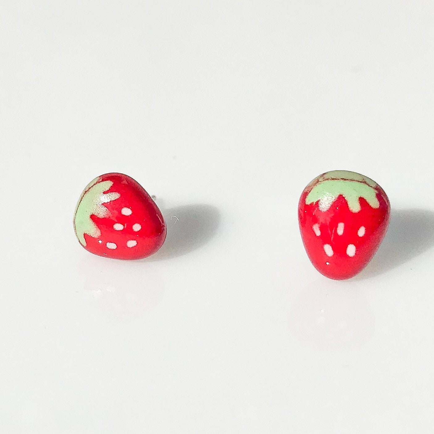 strawberry stud earrings