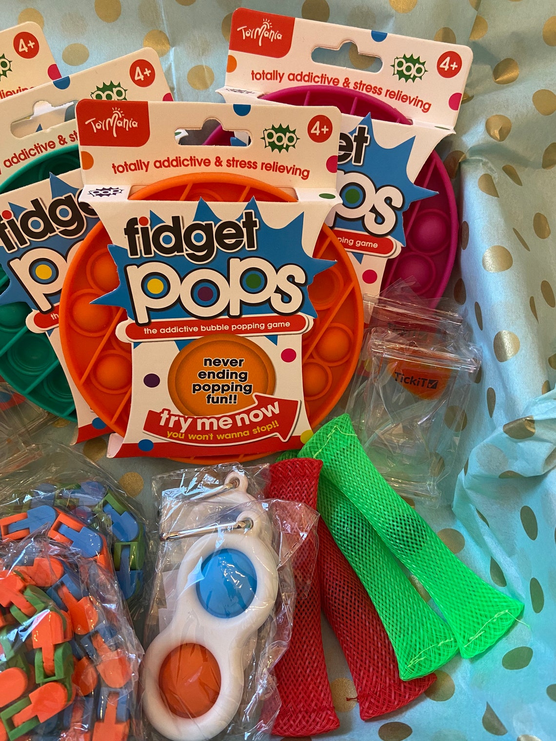 Large fidget box party bag fillers pop its sensory box Etsy