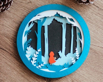 Kit Créatif Cadre Le Petit Chaperon Rouge