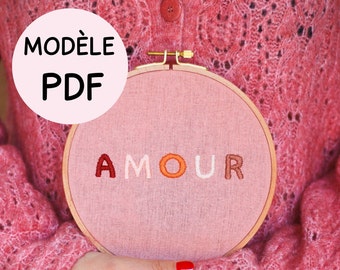 Broderie AMOUR - Version Téléchargeable