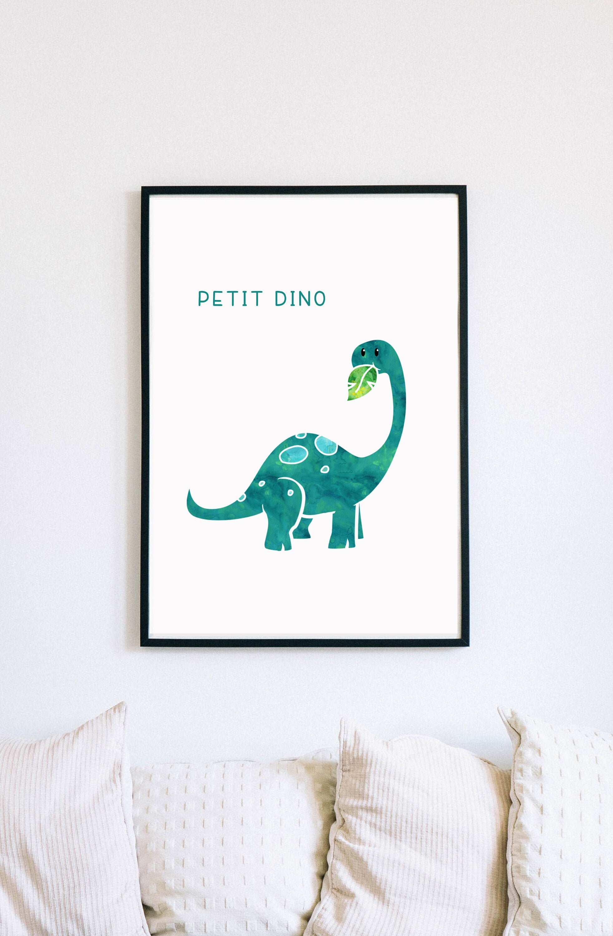 Affiche Dinosaure Impression Numerique Decoration Murale Etsy
