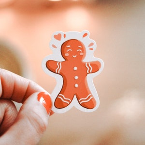 Autocollant Résistant à l'eau - Pain d'épices - Gingerbread